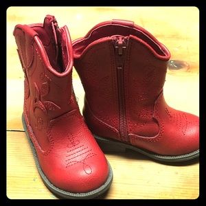 Cat & Jack Red Cowgirl Boots